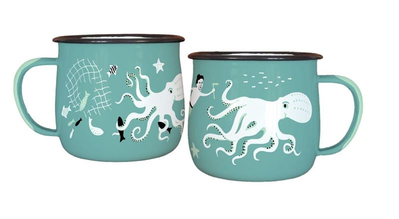Wolfkamp & Stone - Kupe And Te Wheke - Enamel Mug