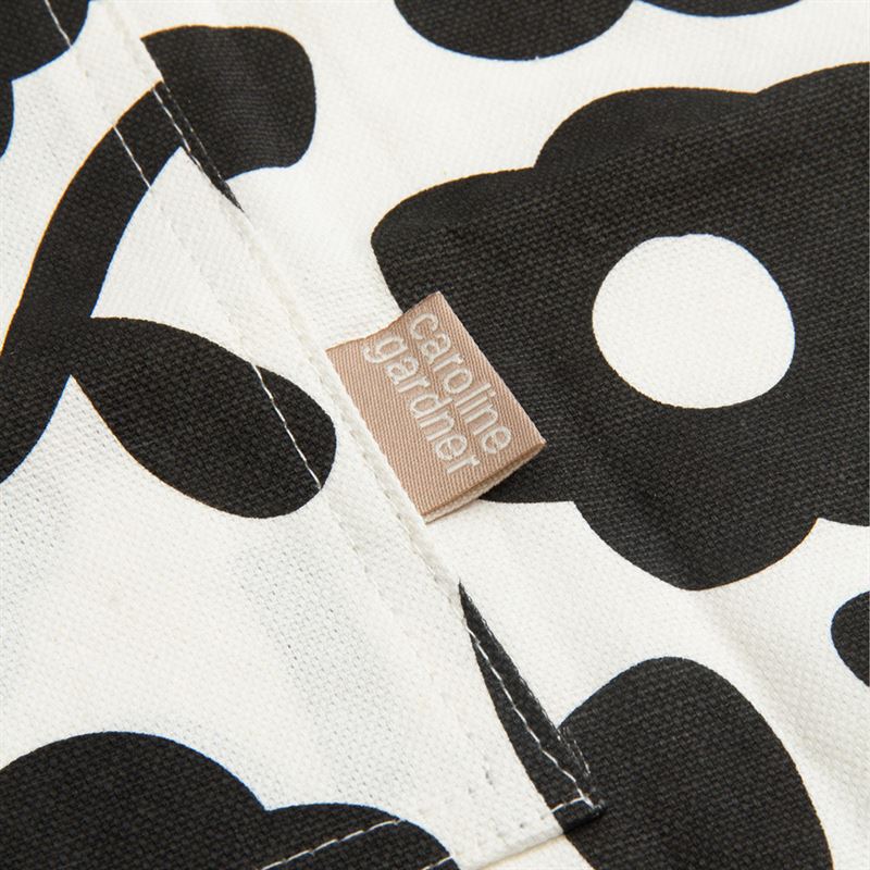 Caroline Gardner - Black Flower - Apron