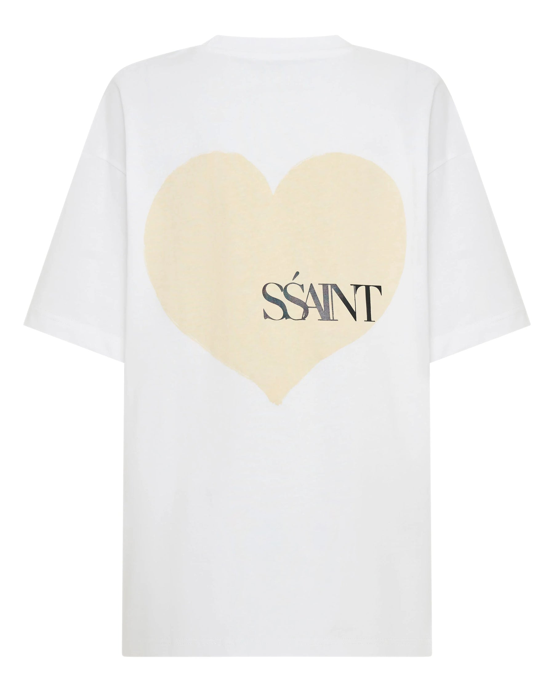 SŚAINT Heart Tee : White & Cream