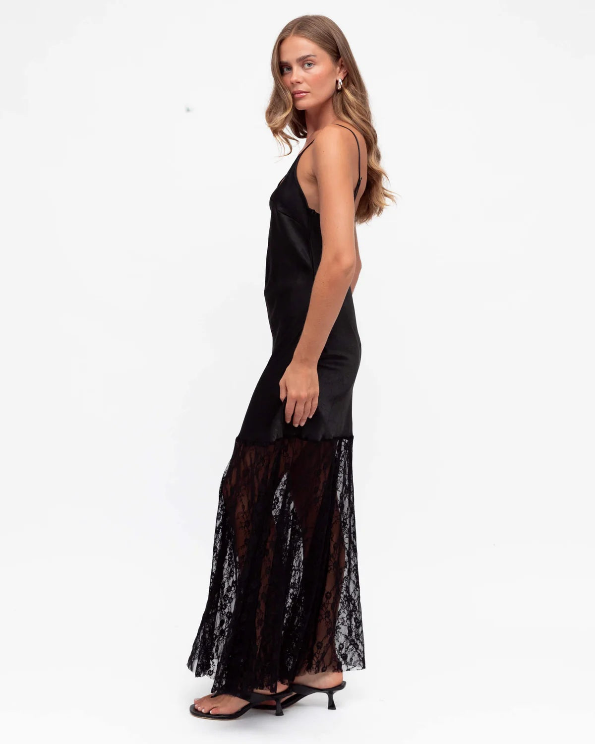 Fade to Lace Dress - Black