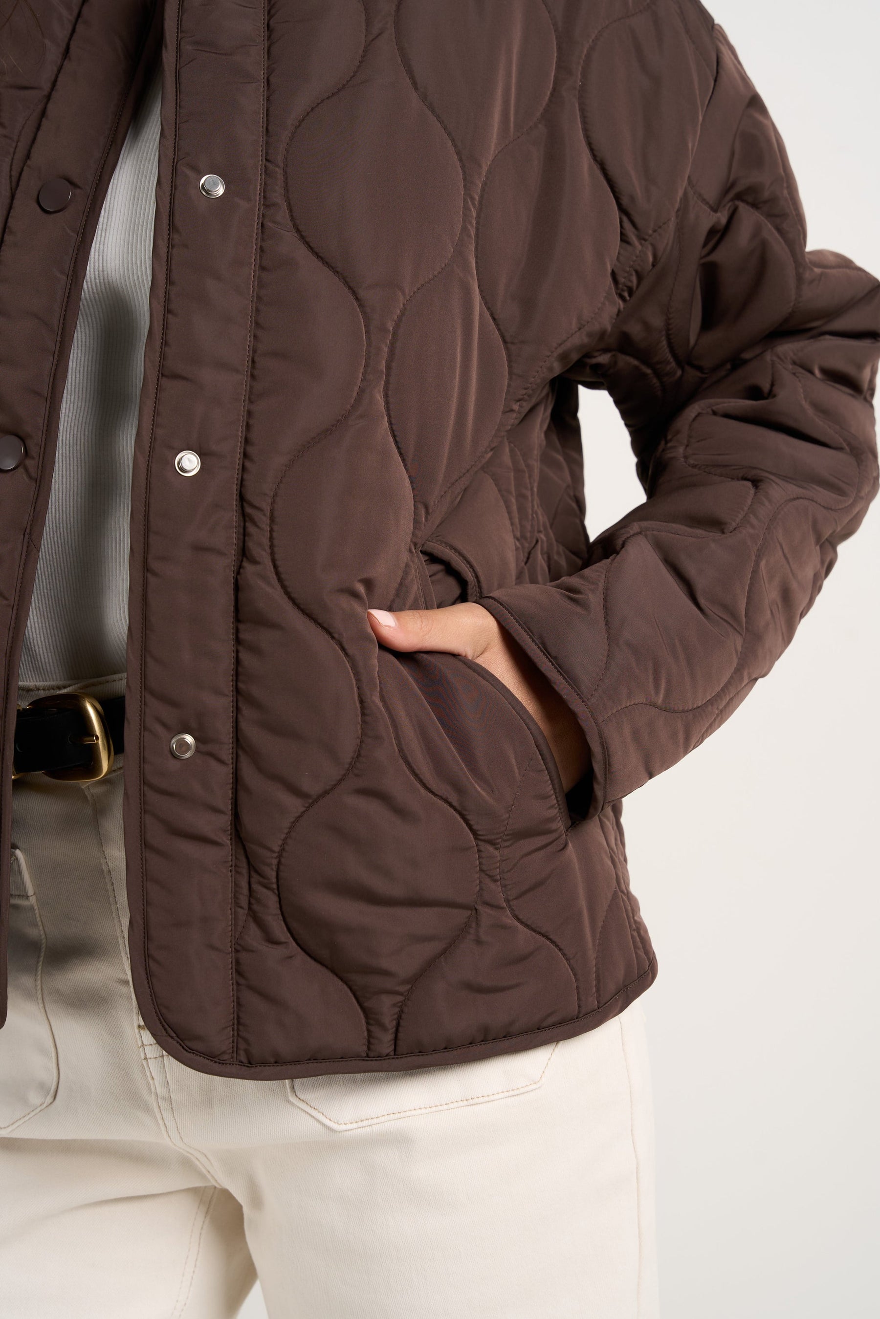 Apex Chocolate Quilted Puffer Jacket