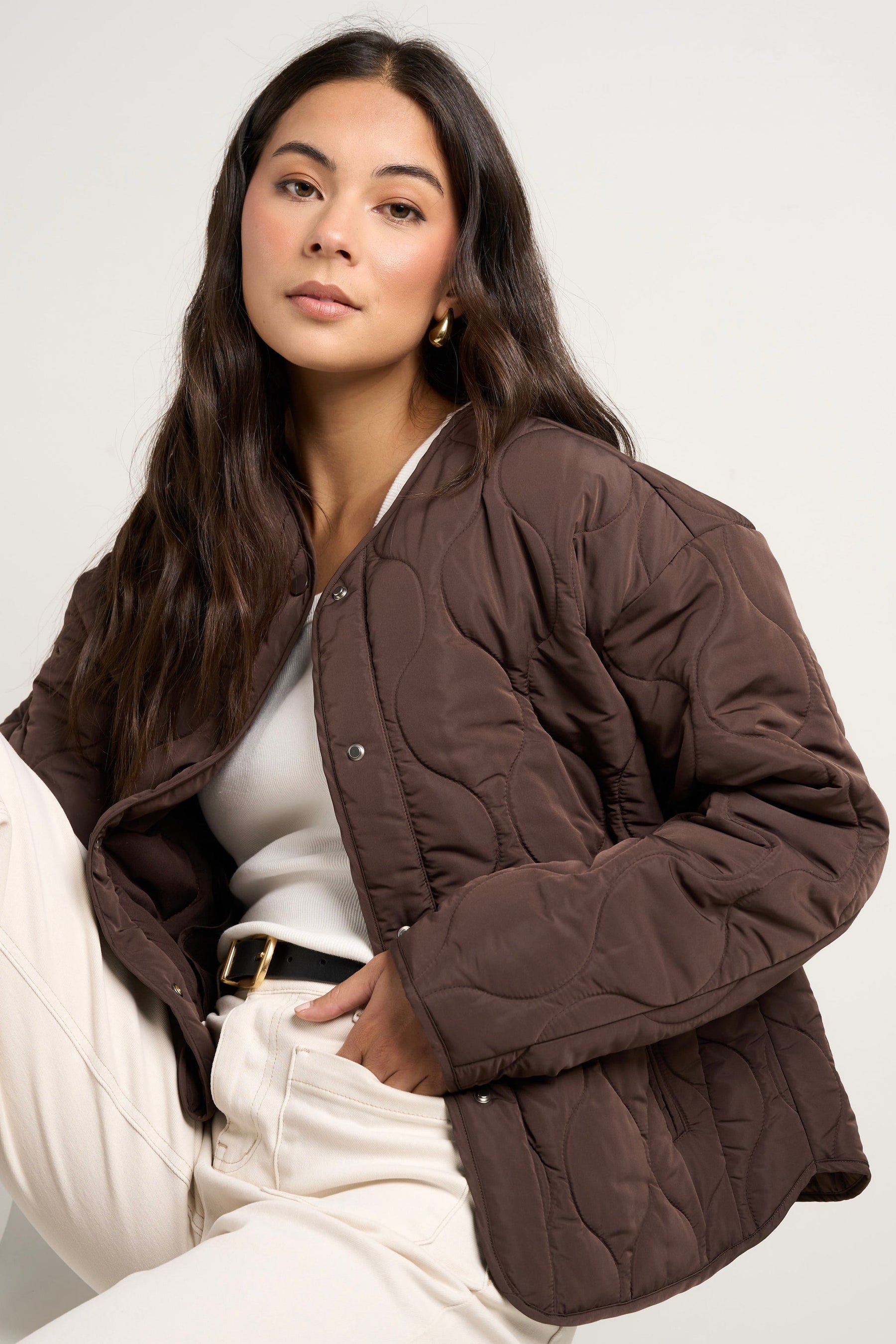 Apex Chocolate Quilted Puffer Jacket