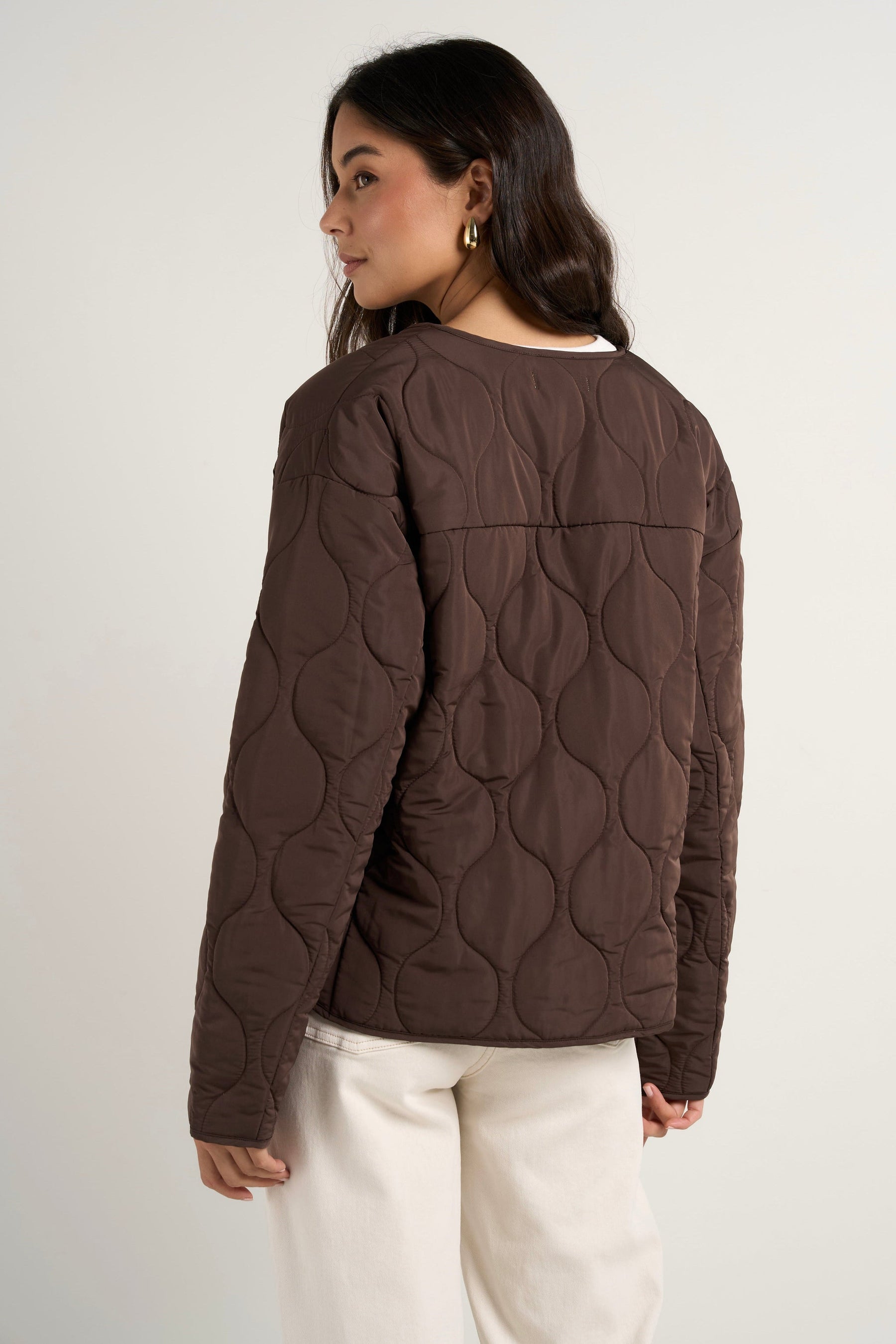 Apex Chocolate Quilted Puffer Jacket