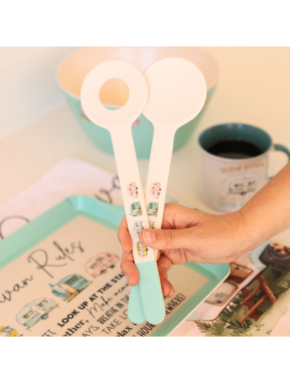 Caravan Bamboo Melamine Salad Servers