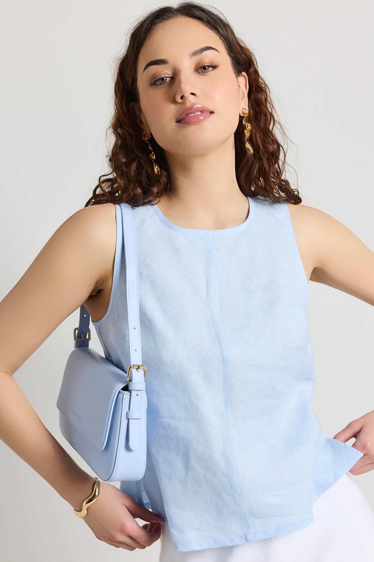 Date Night Blue Shoulder Bag