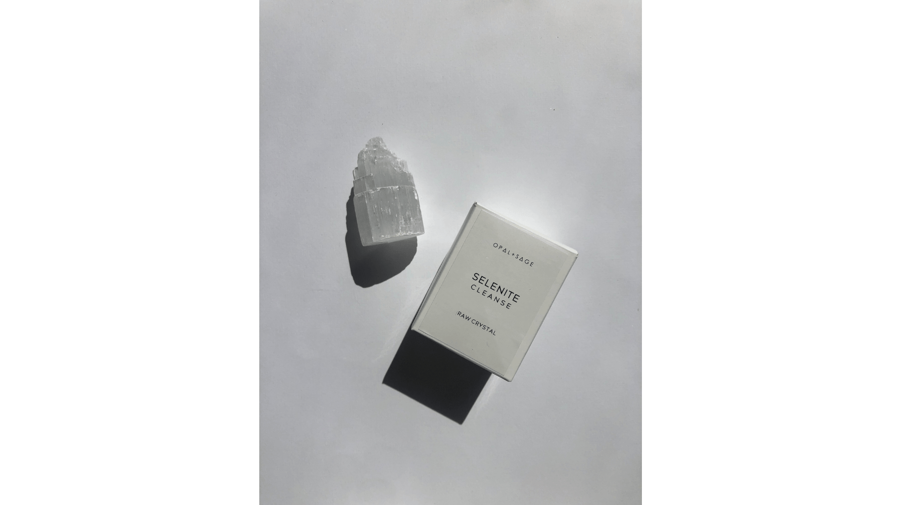 Selenite - raw boxed crystal