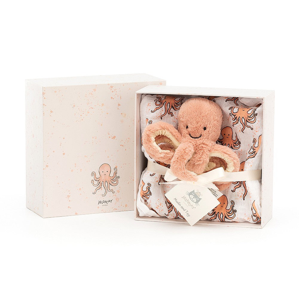 JellyCat - Odell Octopus Gift Set