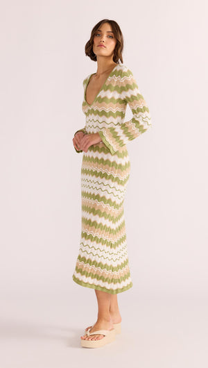 MINK PINK - Melody Knit Midi Dress