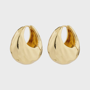 Pilgrim | BELIEVE chunky hoop earrings gold-plated