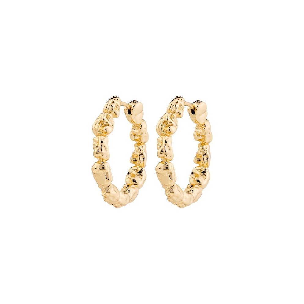 Pilgrim - Tide Recycled Hoop Earrings - Gold Plated