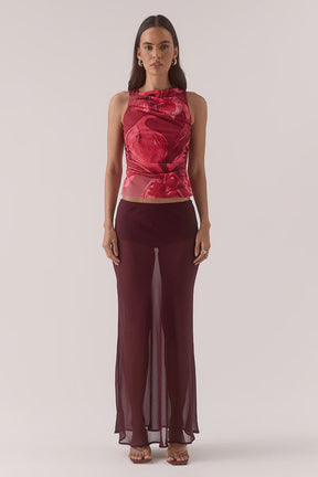 FLORENCE TOP - RASPBERRY