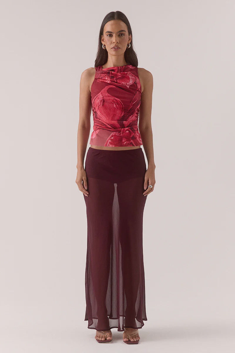 FLORENCE TOP - RASPBERRY