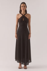 ALORA MIDI DRESS - BLACK