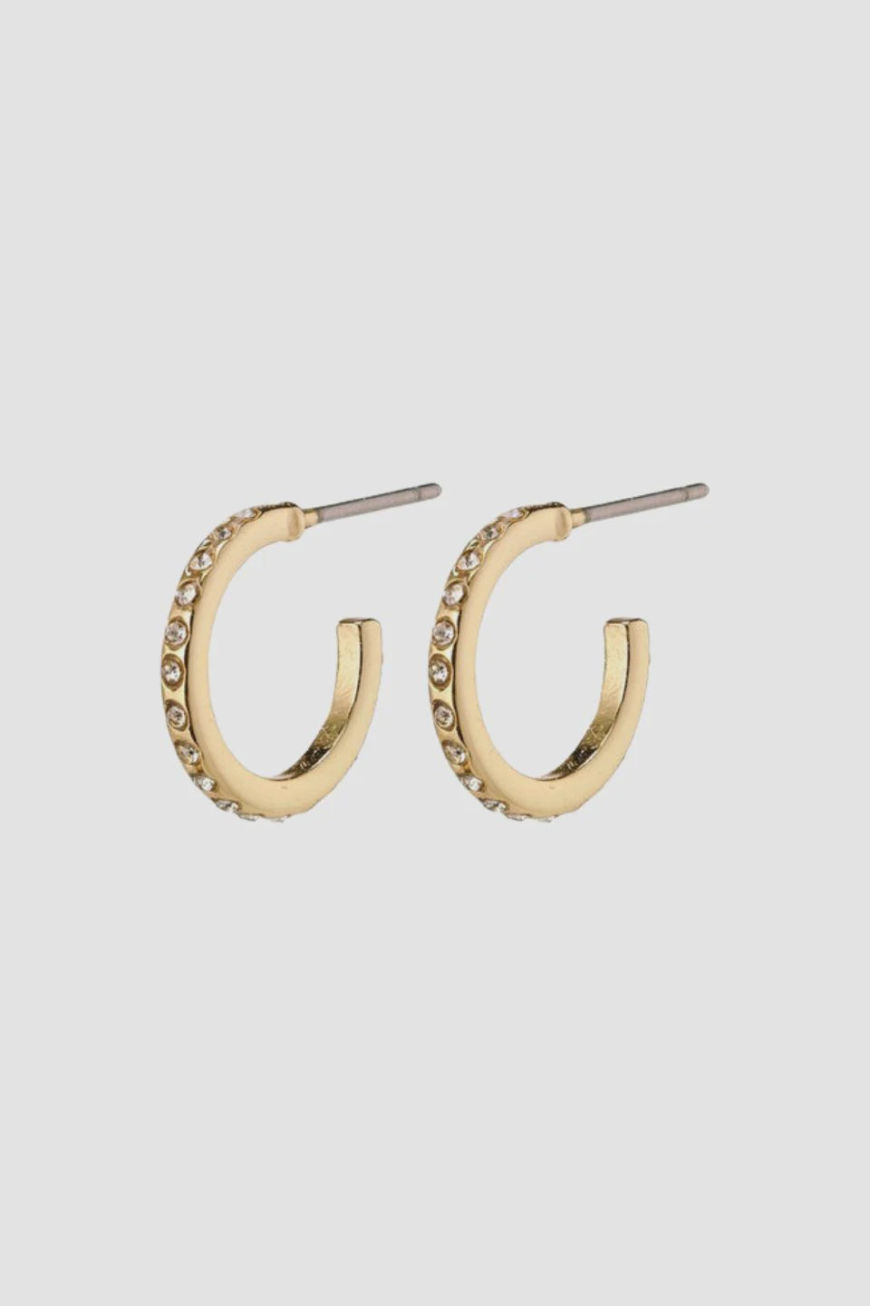 Pilgrim | Roberta Pi Gold Plated Crystal 12mm Earrings