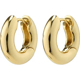 Pilgrim | Aica Recycled Chunky Huggie Hoop Earrings - Gold Plated