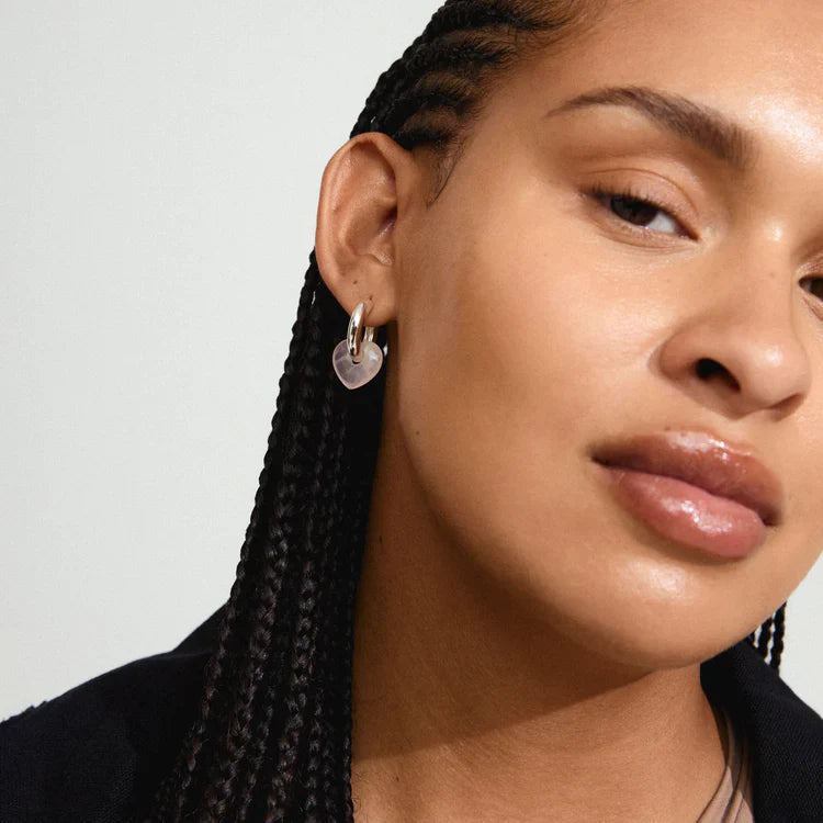 Pilgrim - Kendall Recycled Earrings - Silver Plated - Rose