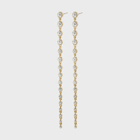 Pilgrim | REAGAN crystal earrings gold-plated