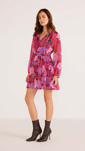 Mink Pink - Lexie Long Sleeve Midi Dress