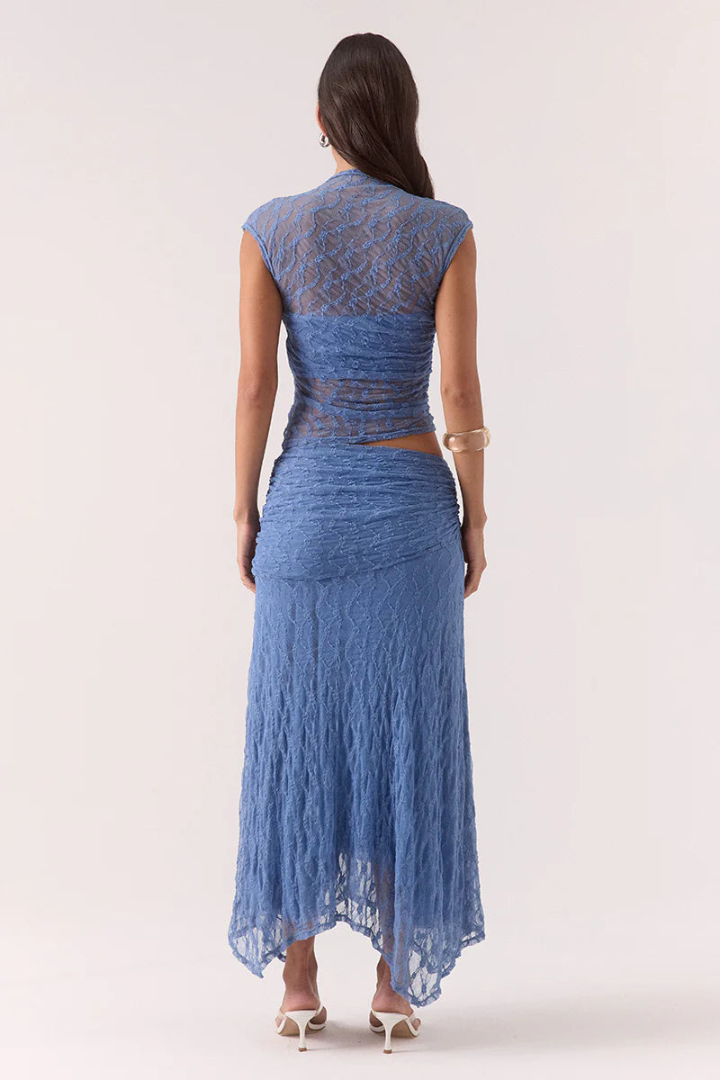 LOWRI TOP - SLATE BLUE