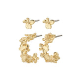 Pilgrim - Zhuri Recycled Earrings 2-In-1 Set - Gold Plated