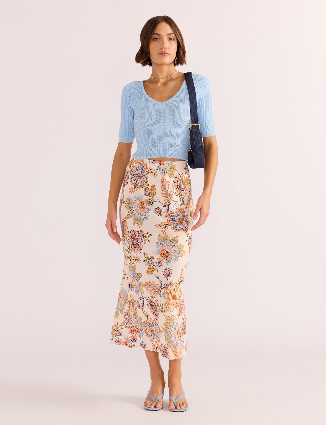 MINK PINK - Marceline Bias Midi Skirt