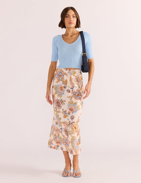 MINK PINK - Marceline Bias Midi Skirt