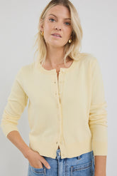Allegiance Lemon Crewneck Cardigan Regular Price