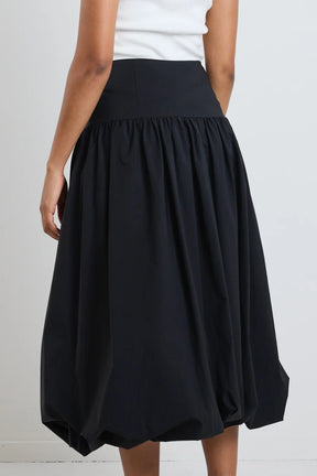 Intensity Black Bubble Midi Skirt