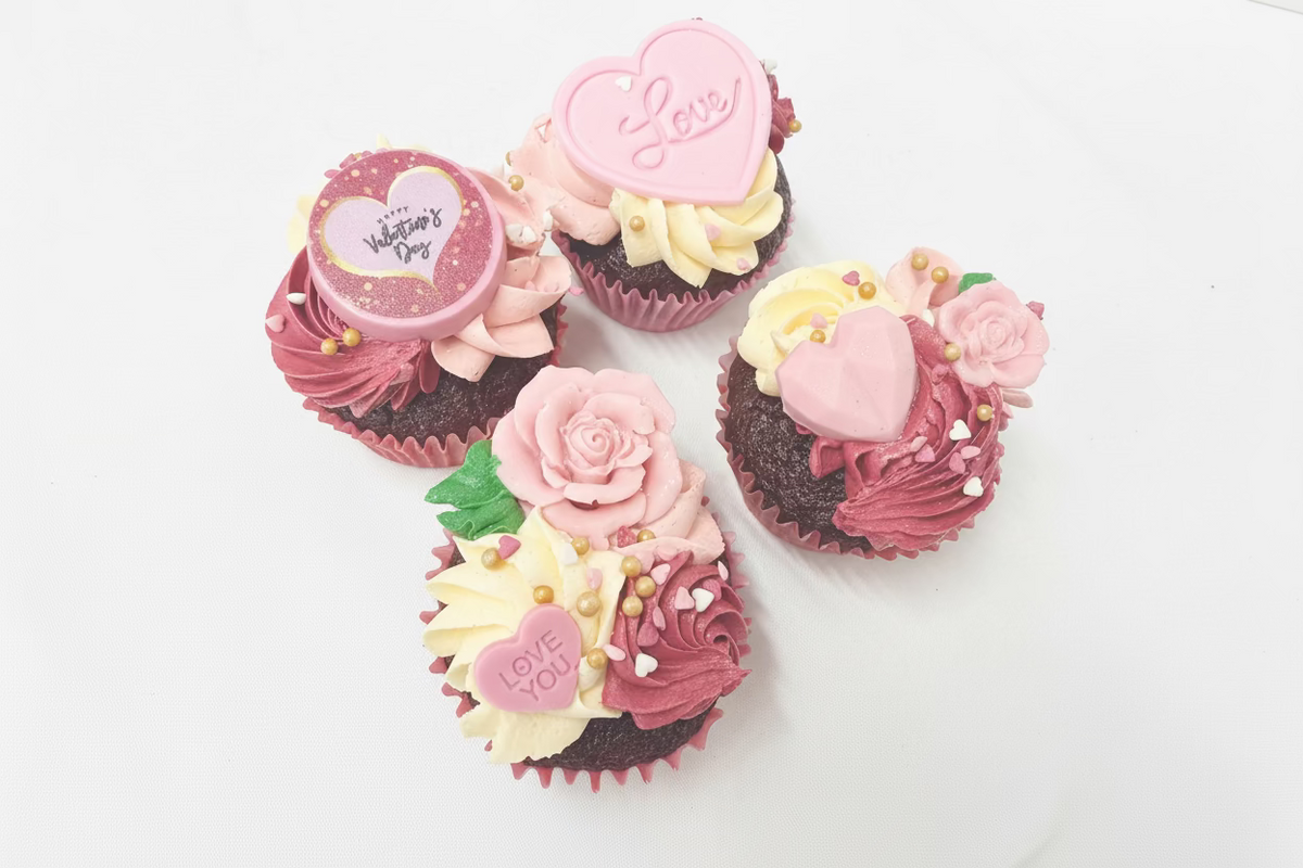Valentine’s Gluten Friendly Cupcakes (Pre Order)