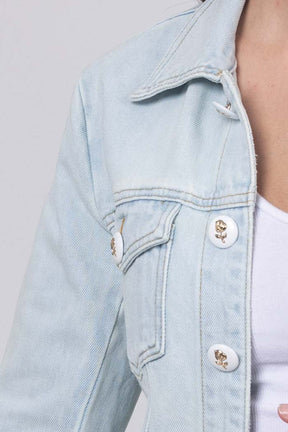 TASHA DENIM JACKET LIGHT BLUE
