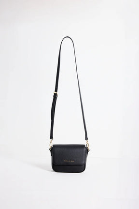 London Black Leather Small Crossbody Bag