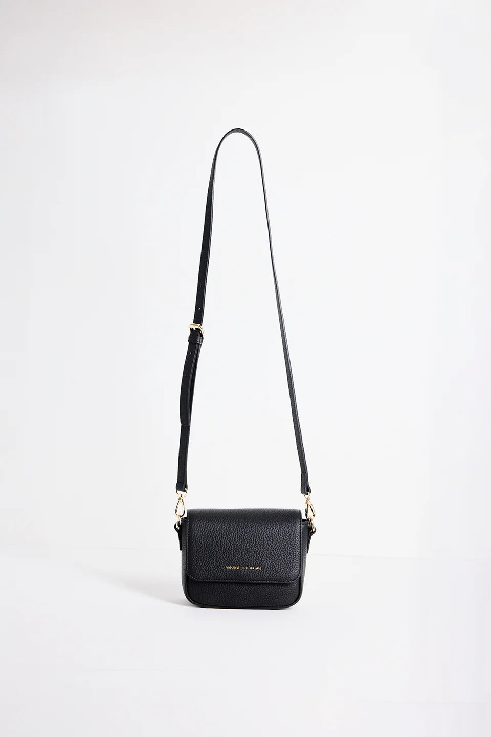 London Black Leather Small Crossbody Bag
