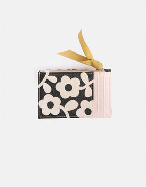 Caroline Gardner - Mono Bloom - Coin Purse & Card Holder