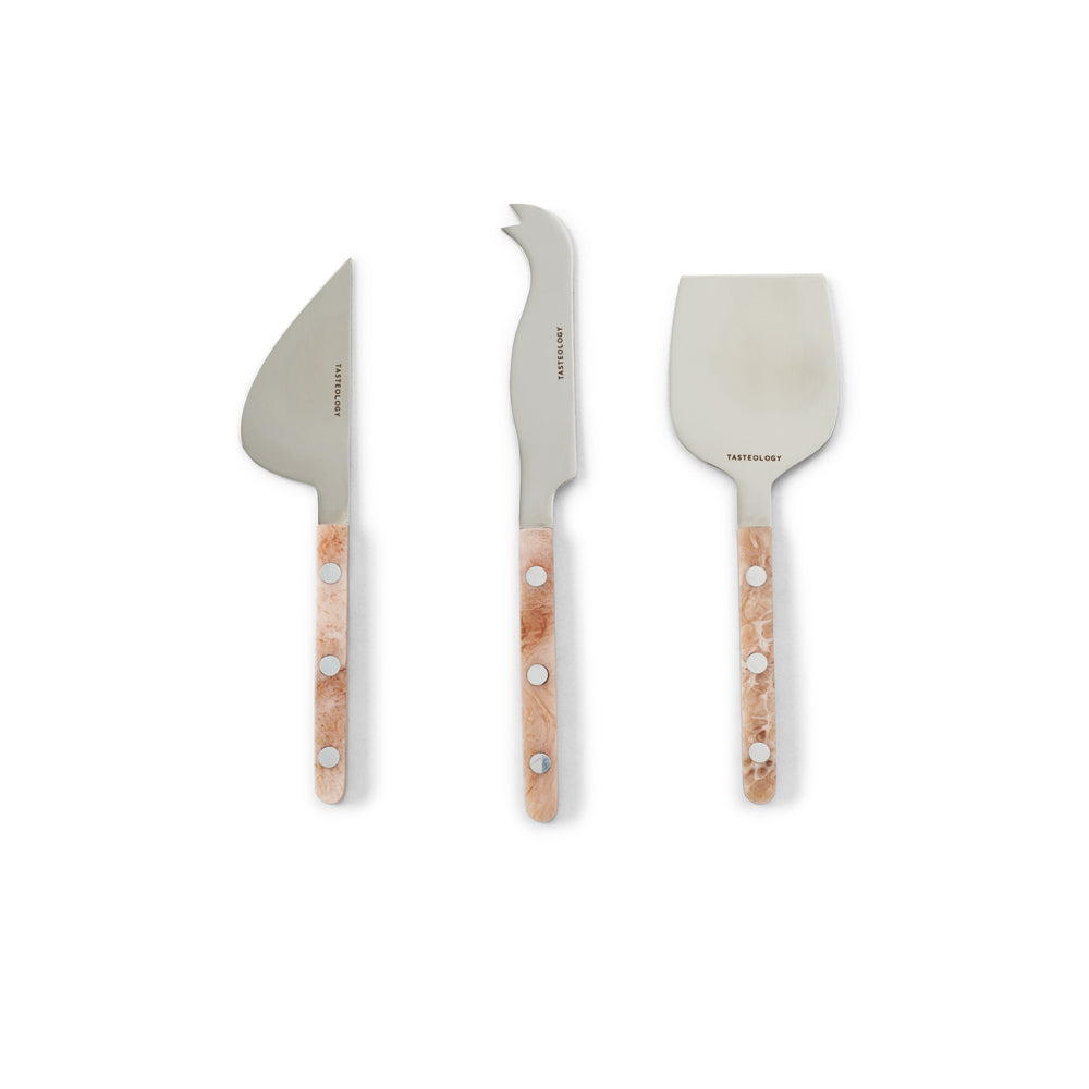 Cheese Knives Set of 3 - Taupe