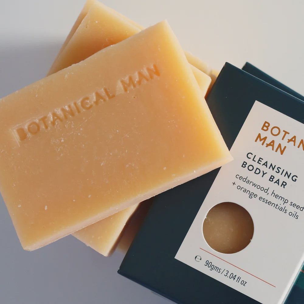 Botanical Man Cleansing body bar 90g