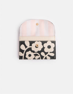 Caroline Gardner - Mono Bloom - Coin Purse & Card Holder