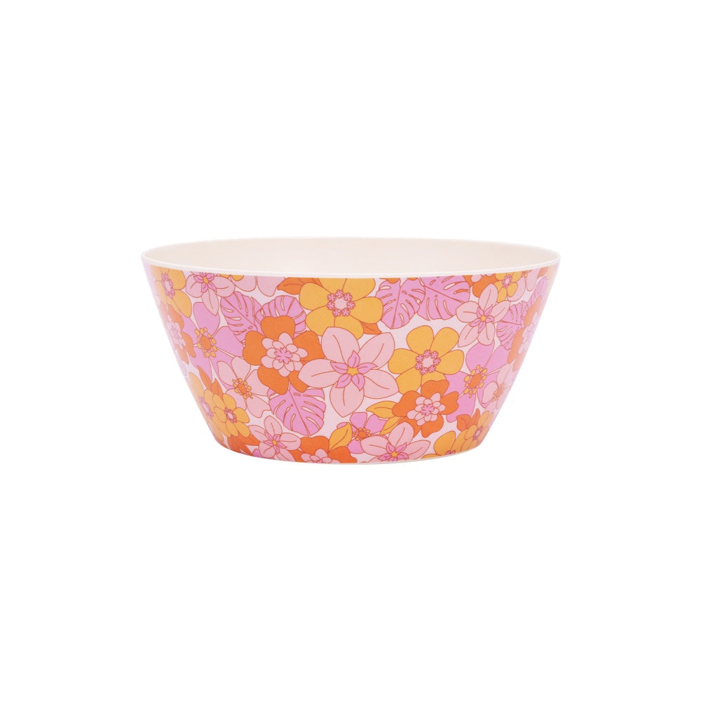 Picnic Retro Floral Salad Bowl