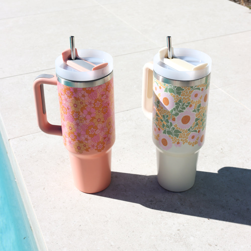 Picnic Floral Insulated Tumbler