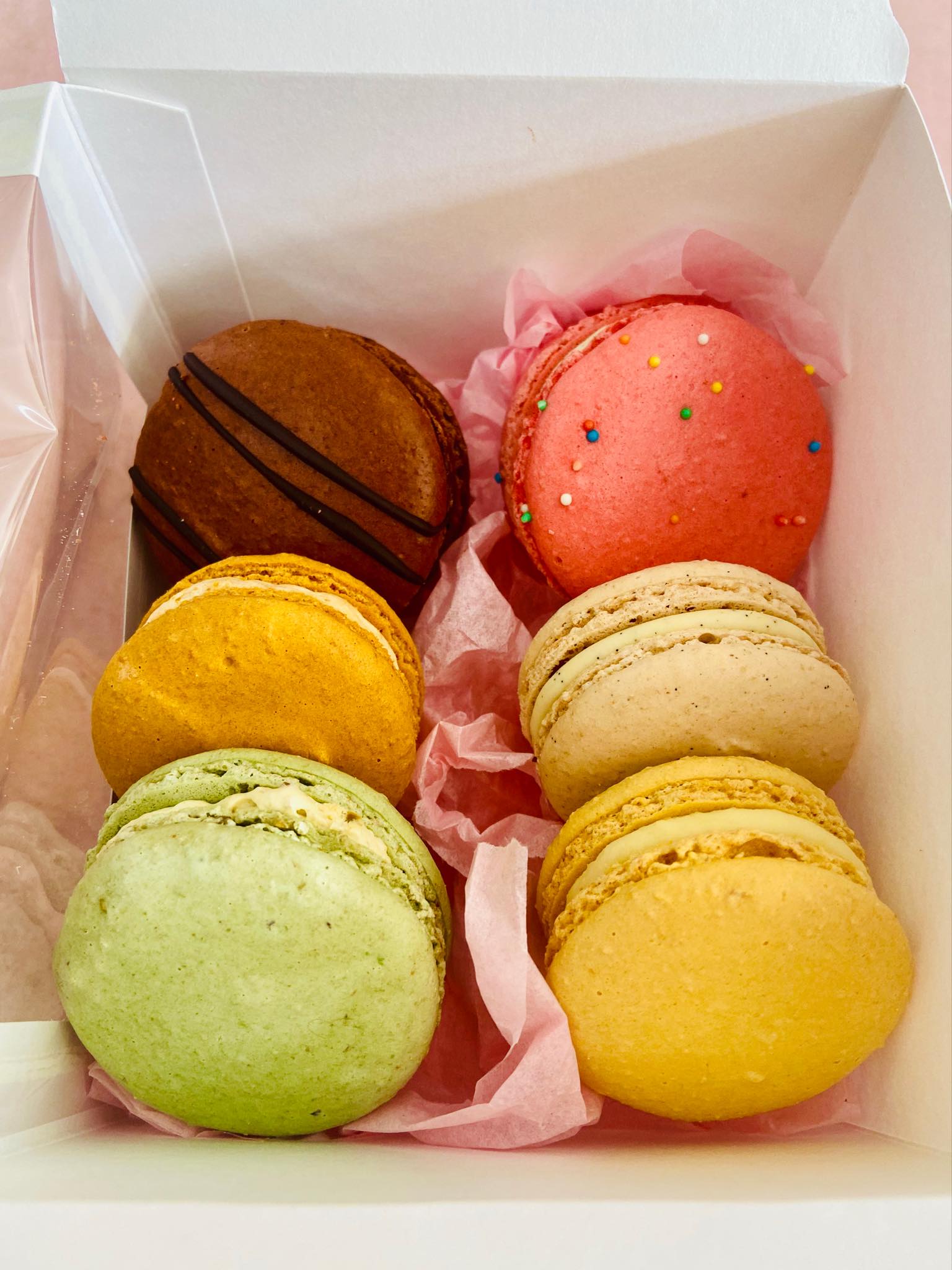 SIX Pack Macarons Gift Box