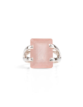 Amalfi Rose Quartz Silver Ring