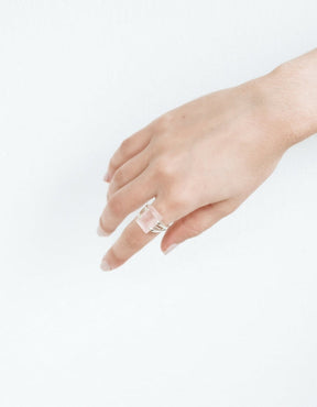 Amalfi Rose Quartz Silver Ring