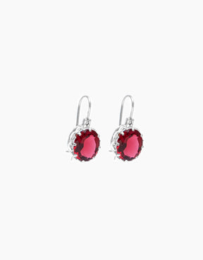 Raspberry Sorbet Siliver Earrings