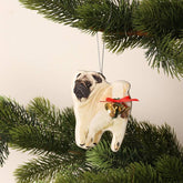 Naughty Pug - Christmas Decoration