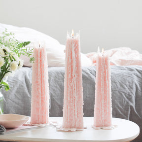 Icicle Candles- Peony Rose
