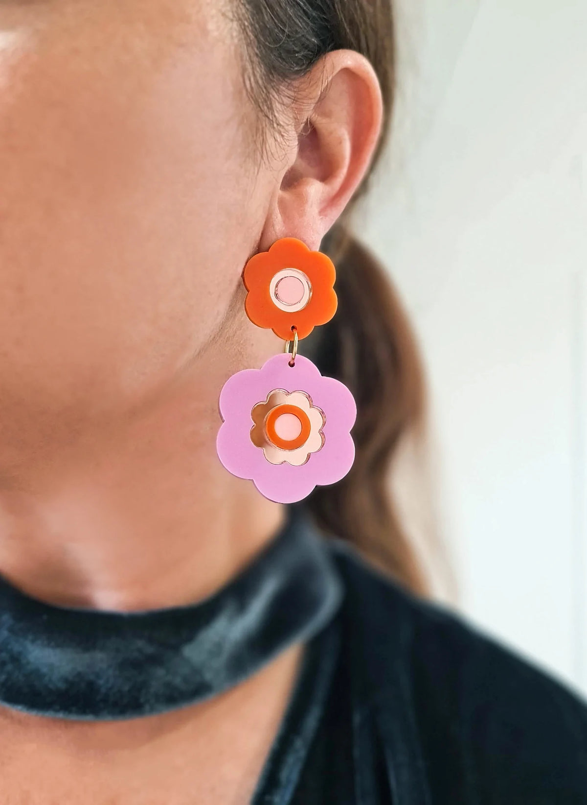 Lover Lover - WANDA - DANGLE PINK-ORANGE