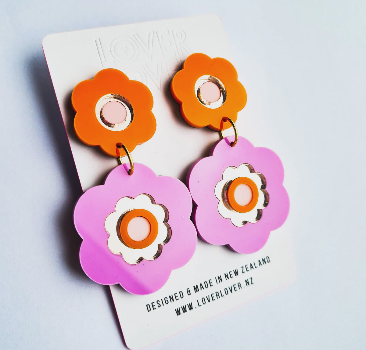 Lover Lover - WANDA - DANGLE PINK-ORANGE